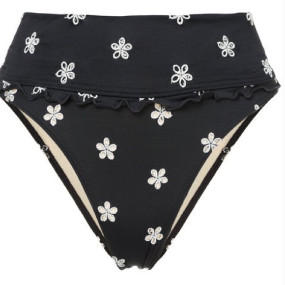 Peony swimwear high waisted bikini bottom - Picture 2 of 5